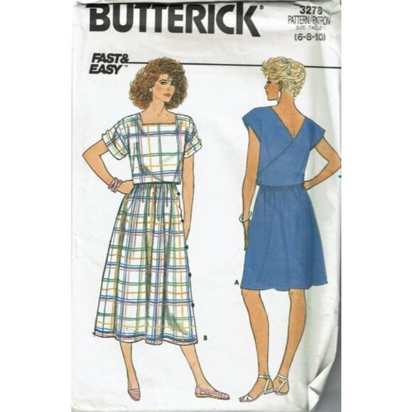 Butterick Sewing Pattern 3278 Top Skirt Misses Size 6-10 - Picture 1 of 2